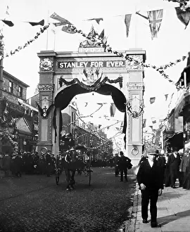Fishergate: Fishergate, Preston during the Preston Guild in 1902