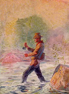 Slung: Fisherman Casting Line