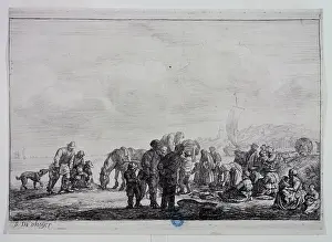 1640: Fishermen on the beach