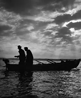 Starnberg: Fishermen on Lake Starnberg