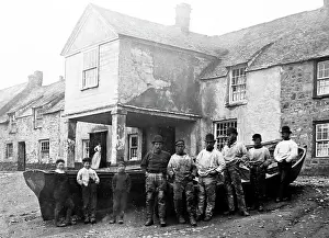 Newlyn: Fishermen, Newlyn, Cornwall, Victorian period