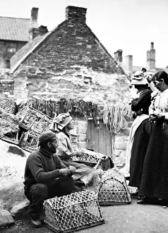 Staithes: Fishermen, possibly Staithes