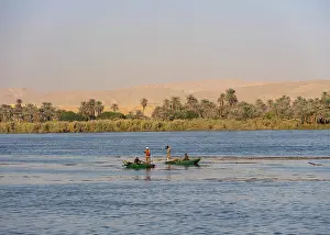 Edfu: Fishermen, River Nile, Aswan Governate, Egypt