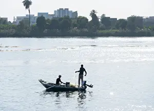 Edfu: Fishermen, River Nile, Aswan Governate, Egypt