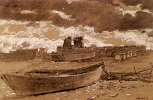 Winslow: Fishermen on the Shore, by Winslow Homer