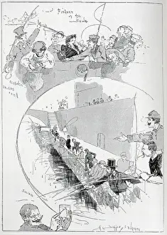 Seppings: Fishers of the Seine, illustration by Sepping Wright