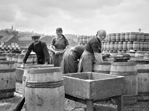 Fishery: Four fishery workers