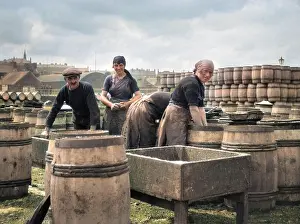 Fishery: Four fishery workers