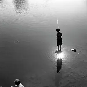 Bewdley: Fishing at Bewdley, Worcestershire