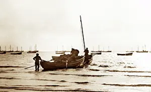 Filey: Fishing boats at Filey