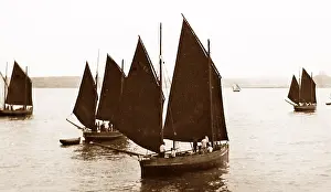 Michaels: Fishing boats, Mounts Bay, Cornwall