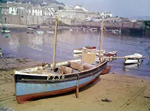 Mousehole: Fishing boats in Mousehole Harbour, Cornwall
