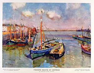 Ostend: Fishing boats at Ostend, Belgium
