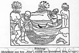 Flutes: fishing, drop net, circa 1477
