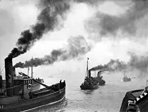 Yarmouth: Fishing fleet, 1936