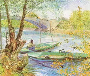 Clichy: Fishing Near a Bridge, by Van Gogh
