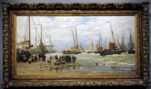 Breakers: Fishing Pinks in Breaking Waves, c. 1875-1885, by Hendrik Wi