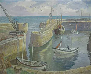 Ethelbert: Fishing vessels in a harbour