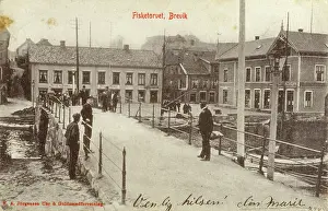 Fishmarket: Fishmarket in Brevik - Norway