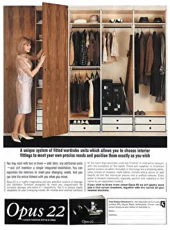 Wardrobes: Fitted wardrobe advertisement, 1965