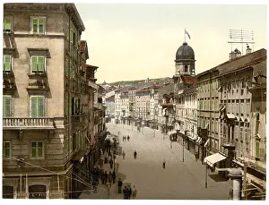Corso: Fiume, the Corso, Croatia, Austro-Hungary