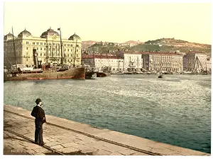 Fiume: Fiume, the harbor, Croatia, Austro-Hungary