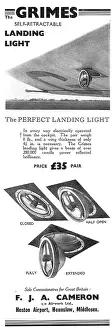 Airwork: F.J.A.Cameron - Grimes Self Retractable Landing Lights