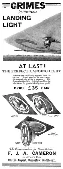 Airwork: F.J.A.Cameron - Grimes Self Retractable Landing Lights