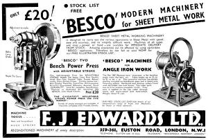 F.j.edwards: F.J.Edwards Besco Machine Tools: Besco Sheet