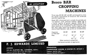Cropping: F.J.Edwards Machine Tools: BESCO Bar Cropping Machine