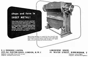 F.j.edwards: F.J.Edwards Machine Tools: BESCO Press Brakes