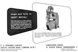 F.j.edwards: F.J.Edwards Machine Tools: BESCO Universal Nibbler