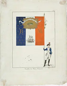 Blancs: Flag of the Blancs-Manteaux battalion