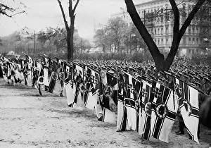 Lowered: The flag ceremony of the Stahlhelm, 1935