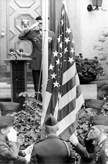 Haddock: Flag changing at the US town major's in Berlin