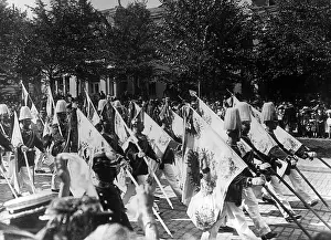 Parades: Flag company, 1906