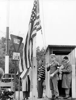 Reinforce: US flag is hoisted up at checkpoint Helmsted