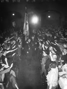 Hasenheide: Flag march for the Day of Comradeship, 1939