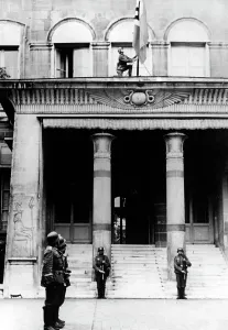 Previously: Flag parade at the German embassy in Paris, 1940