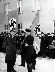 Schultz: Flag presentation of the DAF at the Gatow airfield, 1937