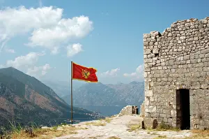 Fjord: Flag of the Republic of Montenegro
