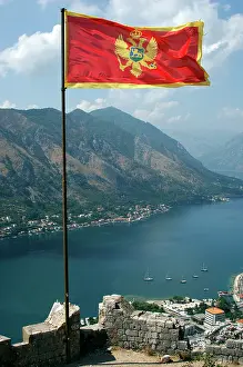 Fjord: Flag of the Republic of Montenegro
