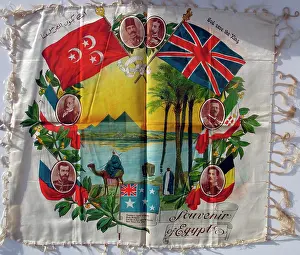 Commemorativeart: Flags of UK, Egypt, Australia, Italy, France, Belgium - WWI