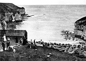 Flamborough: Flamborough Beach early 1900s