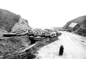 Flamborough: Flamborough, Head, South Landing c1885