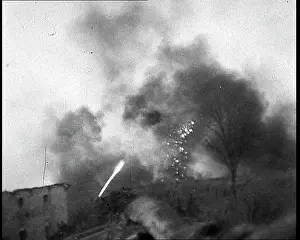 Thrower: A Flame Thrower Being Used Next to a Ruined