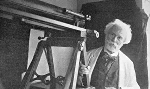 Flammarion: FLAMMARION AND TELESCOPE