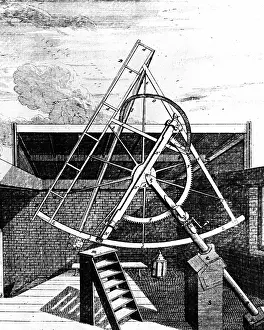 Gearing: Flamsteed's equatorially mounted sextant fitted