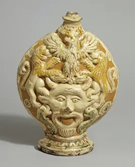 Urbino: Flask: bearded mask