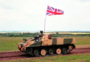 Larkhill: Flatbed version of the CVR(T) armoured fighting vehicle
